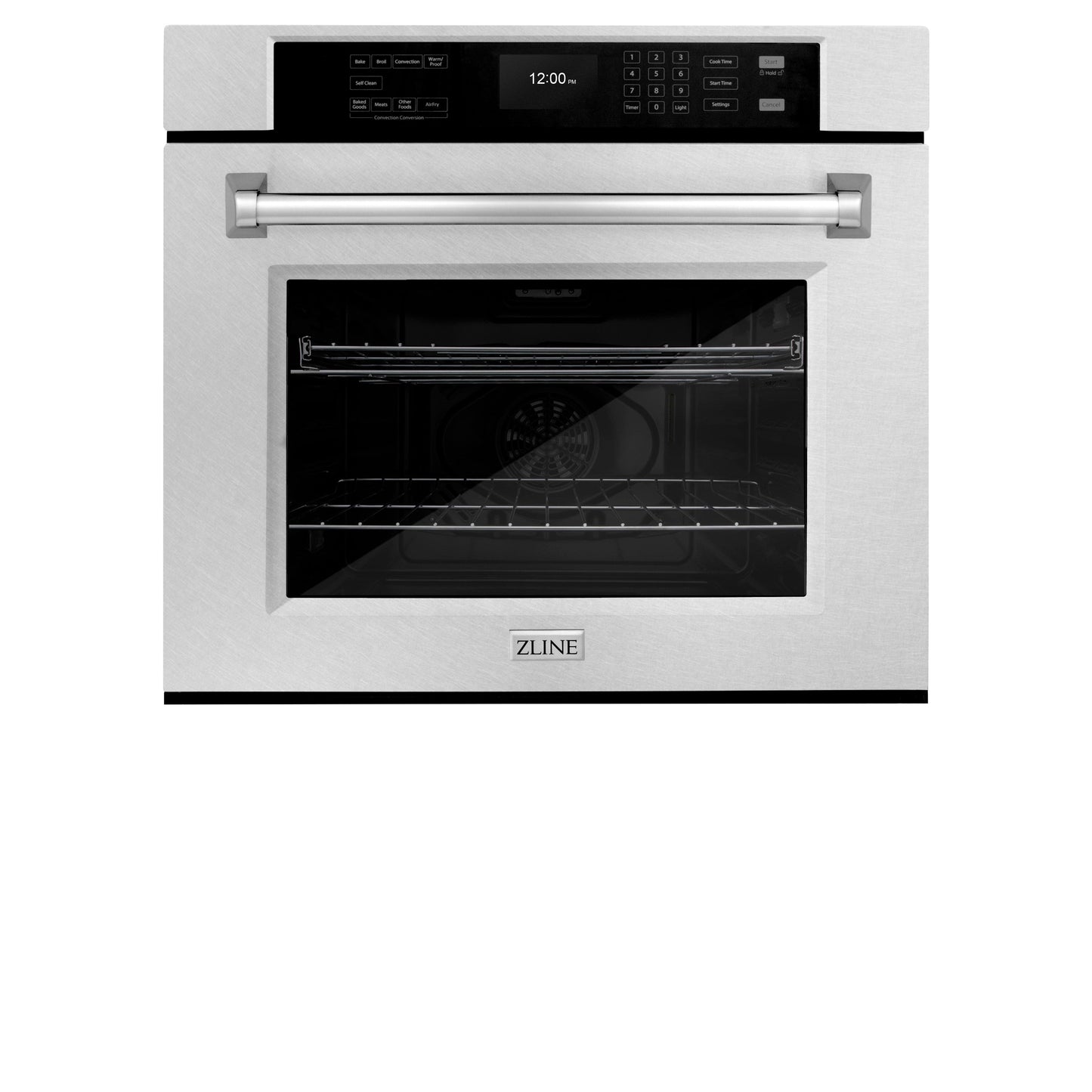 ZLINE 30 in. Professional True Convection Single Wall Oven with Air Fry and Self Clean in Satin Stainless Steel (WASS-30)