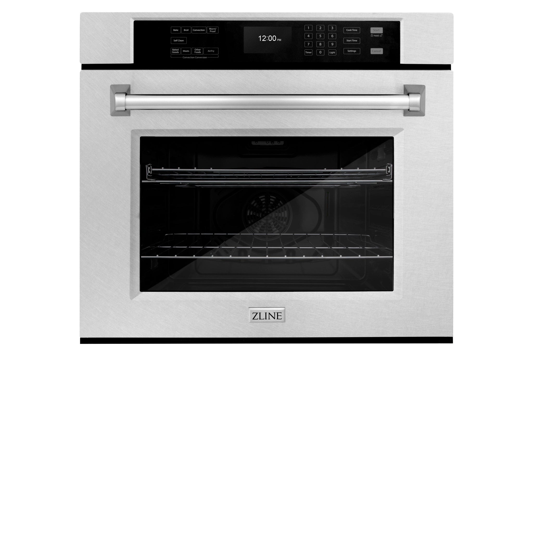 ZLINE 30 in. Professional True Convection Single Wall Oven with Air Fry and Self Clean in Satin Stainless Steel (WASS-30)