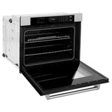ZLINE 30 in. Professional True Convection Single Wall Oven with Air Fry and Self Clean in Satin Stainless Steel (WASS-30)