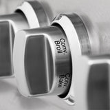 ZLINE 30 in. 4.0 cu. ft. Legacy Dual Fuel Range with 4 Burner Gas Cooktop and Electric Convection Oven in Satin Stainless Steel with Griddle (RAS-SN-GR-30)