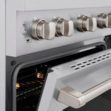 ZLINE 30 in. 4.2 cu. ft. Paramount Gas Range with Convection Gas Oven in Stainless Steel with 4 Brass Burners (SGR-BR-30)