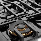 ZLINE 48 in. 6.7 cu. ft. Paramount Double Oven Gas Range with 8 Burner Cooktop in Satin Stainless Steel (SGRS-48)