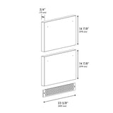 ZLINE 24 In. Touchstone Refrigerator Drawer Panels in White Matte (RDPO-WM-24)