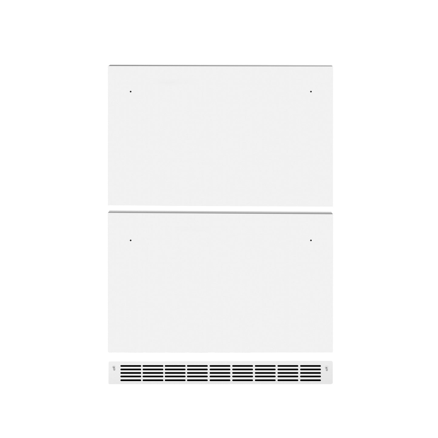 ZLINE 24 In. Touchstone Refrigerator Drawer Panels in White Matte (RDPO-WM-24)