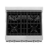 ZLINE 30" 4.0 cu. ft. Electric Oven and Gas Cooktop Dual Fuel Range with Griddle in Stainless Steel (RA-GR-30)