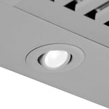 ZLINE 36" Convertible Wall Mount Range Hood in Stainless Steel with Set of 2 Charcoal Filters, LED lighting and Dishwasher-Safe Baffle Filters (KB-CF-36)