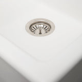 ZLINE 30" Rome Dual Mount Single Bowl Fireclay Kitchen Sink with Bottom Grid (FRC5124)