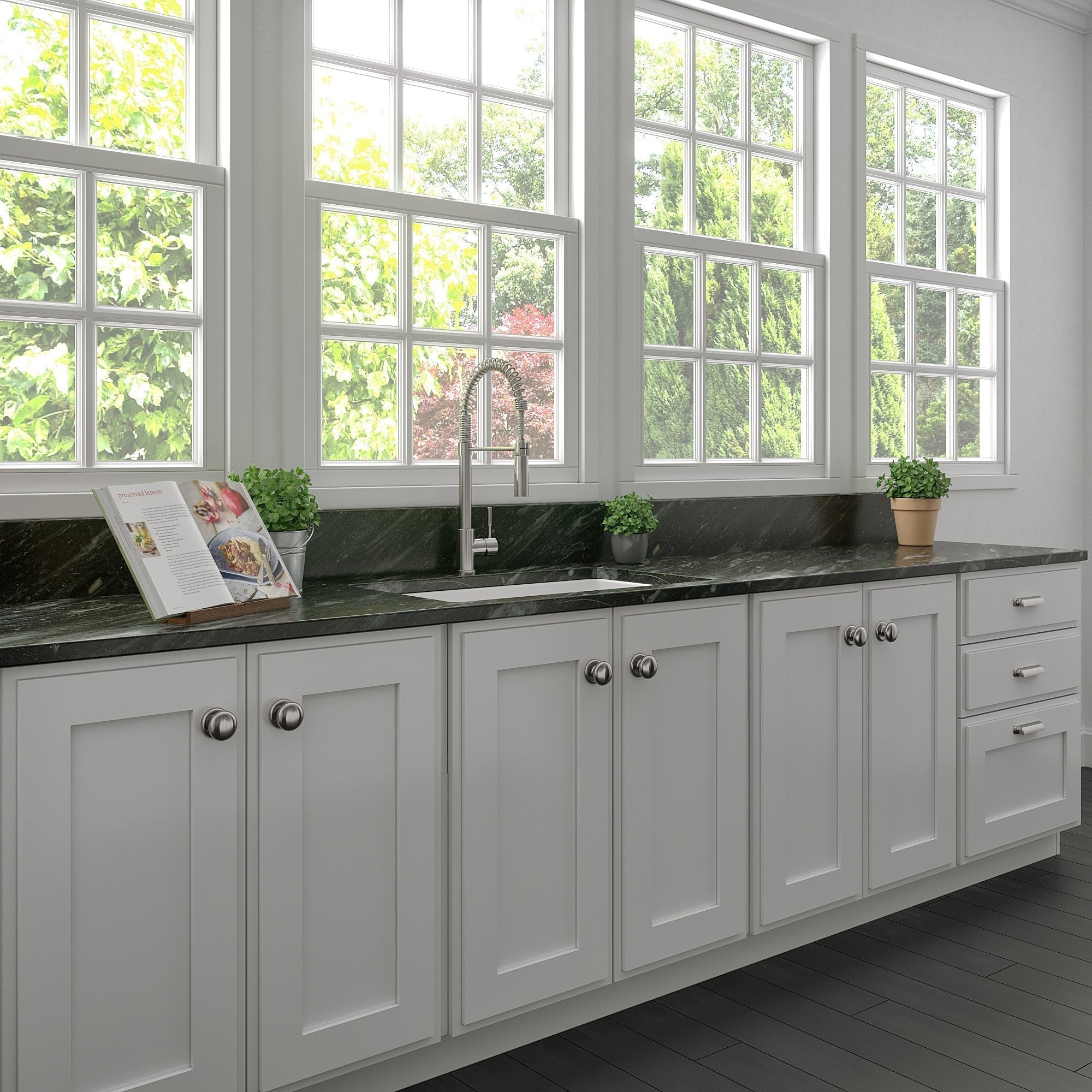ZLINE 30" Rome Dual Mount Single Bowl Fireclay Kitchen Sink with Bottom Grid (FRC5124)