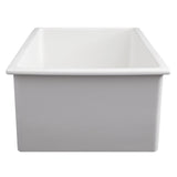 ZLINE 30" Rome Dual Mount Single Bowl Fireclay Kitchen Sink with Bottom Grid (FRC5124)