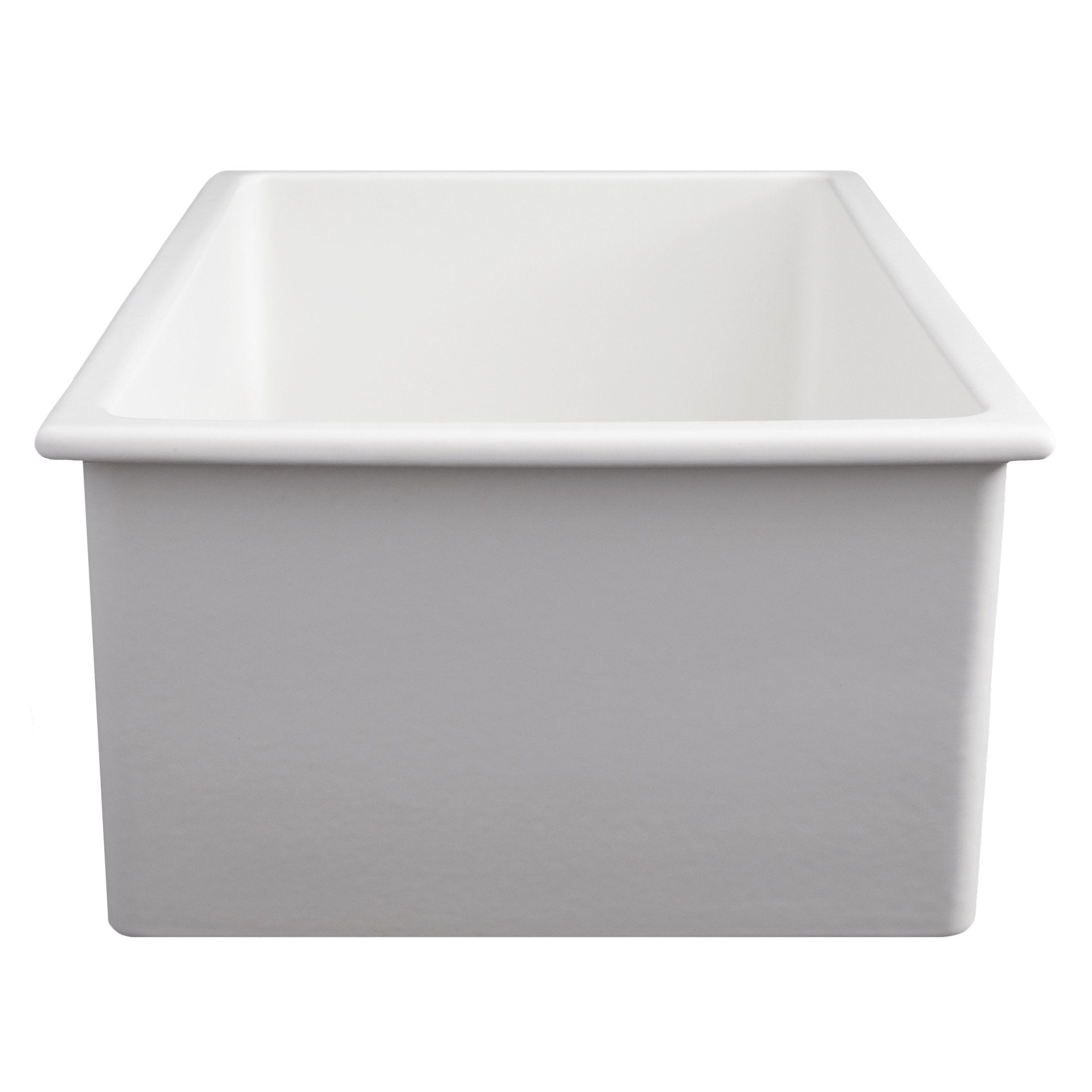 ZLINE 30" Rome Dual Mount Single Bowl Fireclay Kitchen Sink with Bottom Grid (FRC5124)