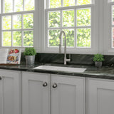ZLINE 30" Rome Dual Mount Single Bowl Fireclay Kitchen Sink with Bottom Grid (FRC5124)