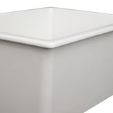 ZLINE 30" Rome Dual Mount Single Bowl Fireclay Kitchen Sink with Bottom Grid (FRC5124)