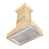 ZLINE 36 in. Unfinished Wooden Island Mount Range Hood (9373UF-36)