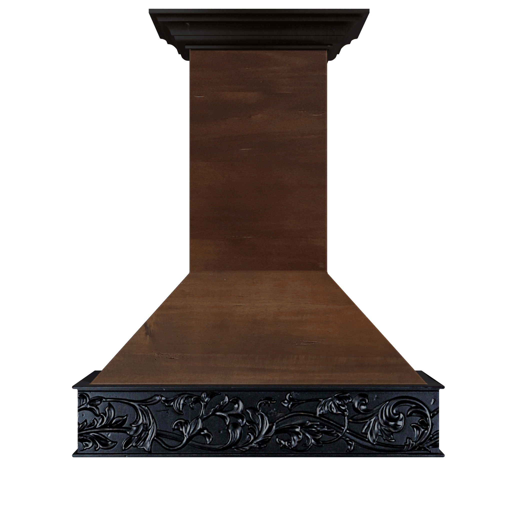ZLINE 36 in. Wooden Island Mount Range Hood in Antigua and Walnut (9373AR-36)
