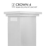 ZLINE Crown Molding 4 For Wall Range Hood (CM4-455/476/477/667/697)