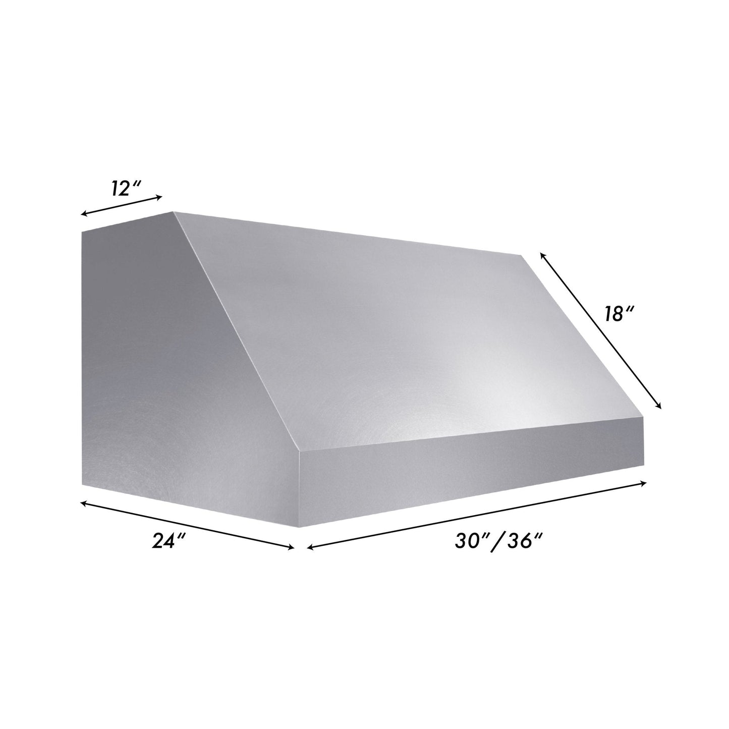 ZLINE 30 in. Satin Stainless Steel Convertible Vent Under Cabinet Range Hood (8685S-30)