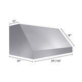 ZLINE 30 in. Satin Stainless Steel Convertible Vent Under Cabinet Range Hood (8685S-30)