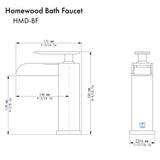 ZLINE Homewood Bath Faucet in Chrome (HMD-BF-CH)