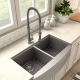 ZLINE Apollo Pull Down Spring Kitchen Faucet in Gun Metal (APL-KF-GM)